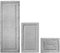 mDesign rutschfester Badteppich – Mikrofaser Badläufer für Bad oder Küche – schnelltrocknender Duschvorleger – 3er-Set – grau