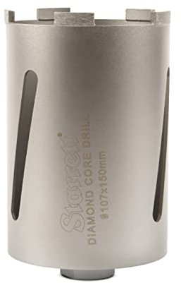 Starrett Diamond Dri-Core Drills - BMC107 Dry Cutting Core Drill - For Brick Blocks Granite Masonry - 107 mm