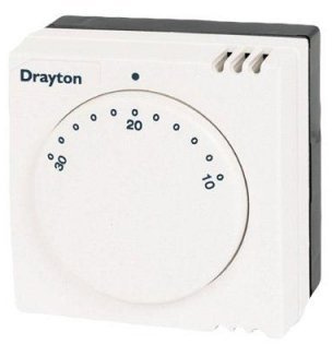 Drayton RTS3 Frost Thermostat 240V - Wi-Fi, White, Minimalist Style