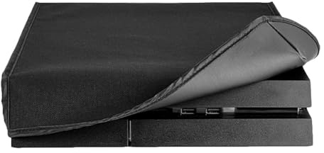 eXtremeRate Cover Console Copertura Antipolvere per ps4 Protezione Protettiva Coperchio Impermeabile Orizzontale per ps4 Console(Nero)