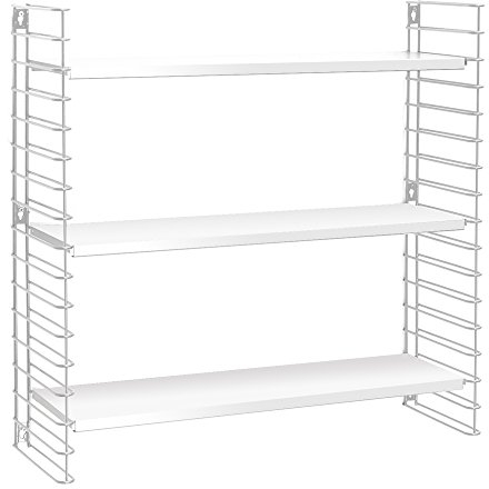 Tomado ESTANTERIA 3 PISOS Blanco-Blanco