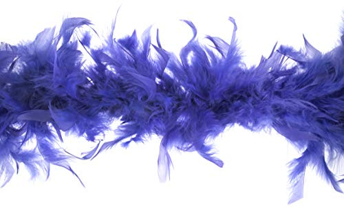 Trimits Marabou Feather Boa maskeraddräkt för fester, festivaler, stolthet, möhippa, svensexa, halloween, jul, lila, 1,8 m x 12 cm