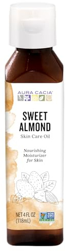 Aura Cacia Sweet Almond Skin Care Oil, 4 Oz (Pack of 1)