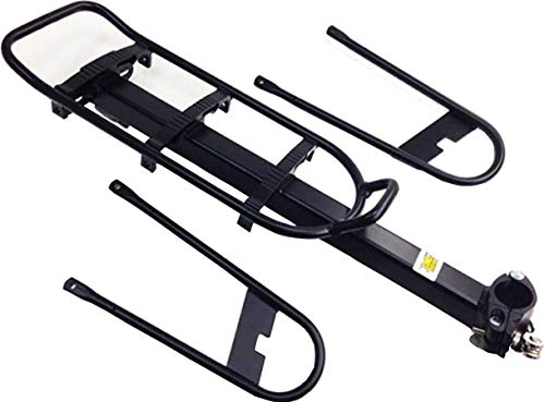 SATTELSTÜTZ-Gepäckträger-ALU-OHNE Federklappe schwarz