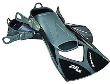 Aquasphere Zip VX - Aletas de Entrenamiento para natación, Color Negro, Talla Small/Size 3-6