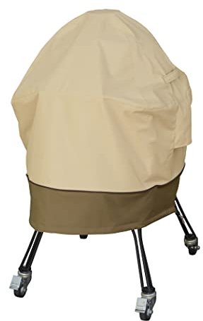 Classic Accessories Veranda Big Green Egg Grillabdeckung, Grau/Braun/Dunkelbraun (Durchmesser: 56 cm, Large)
