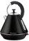 SQ Professional Gems Range Legacy Stainless Steel Cordless Electric Kettle -Portable kettle with Heat Resistant Handle - Fast Boil - LED Light Indicator -2200w 1.8Litre (Onyx)