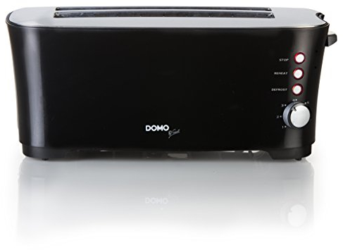 DOMO DO961T Grille-pain 'B-Smart' - pour 4 toasts noir