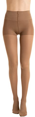 Relaxsan Mikrofasern 880M (Braun 3/L) Kompressionsstrumpfhose Damen 18-22 mmHg, Stützstrümpfe 140 Den