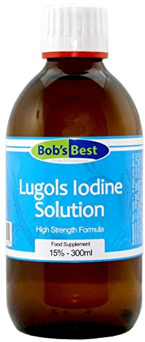 Lugol's jodlösning – 15 % – 300 ml – essentiella jordelement och antiseptisk