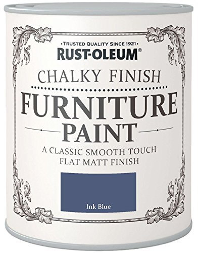 Rust-Oleum Chalk Chalky Furniture Paint Ink Blue 125ML