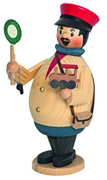 Kuhnert Drechserei rökare, rökelsefigur Max av trä - olika scener - Made in Germany Schaffner