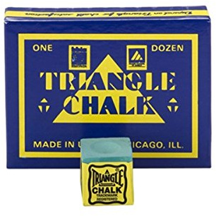 Triangle TRIANGLE Pool & Snooker Table Cue Chalk GREEN 12 Cubes