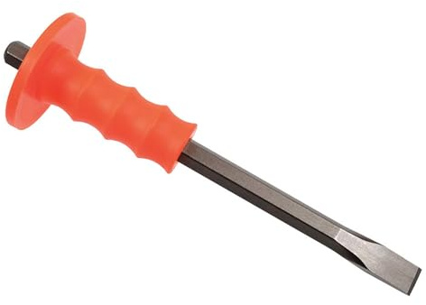 Mayhew Select 12205 3/4-by-12-Inch Handguarded Cold Chisel , Black