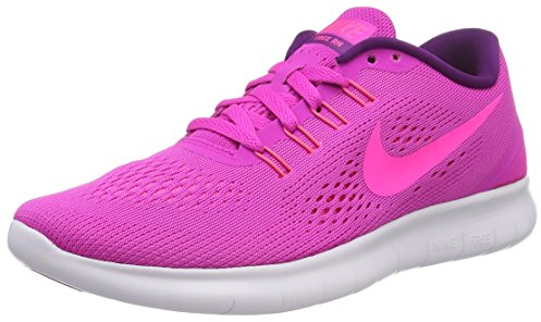 Nike Wmns Free Rn Damen Turnschuhe, Pink (PINK/PINK BLAST- weiß-Blau Glow), 36.5 EU