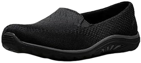 Skechers Women's Reggae Fest - Willows - Wide Shoe, Black, 11 W US