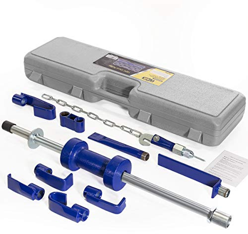 XtremepowerUS 13 LBS Dent Puller Slide Hammer Dent Removal Kit Auto Body Truck Repair Automotive Heavy Dent Remover Repair Frame Carrying Case