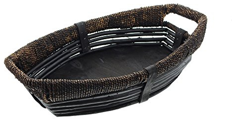 FRANK FLECHTWAREN, Schale Schiffchen Korb, Körbchen, außergewöhnlich Form, Aufbewahren, Aufräumen, füllen, Dekorieren, verschenken, Natur