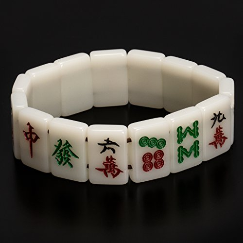Yellow Mountain Imports Mahjong Dehnbares Mini-Ziegel Armband
