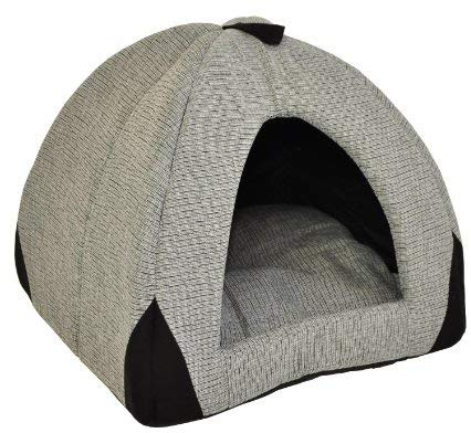 nanook Hundehöhle Katzenhöhle M für Katzen und kleine Hunde Kuschelhöhle Kleintierhöhle Woody kuschelig 45 cm