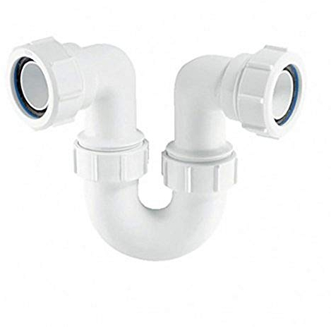 McAlpine TR10 Running Tubular Swivel 'P' Trap, White