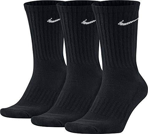 Nike 3PPK Value Cotton Crew Calze, Nero, XL/ 46-50