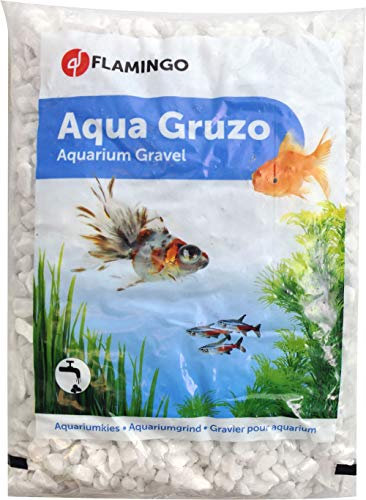 Flamingo Gravier Splitz pour Aquarium Blanc 1 kg