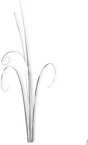 50 STRANDS SILVER BEAR GRASS LEAF ONION WEDDING CUPCAKES CAKE TOPPER
