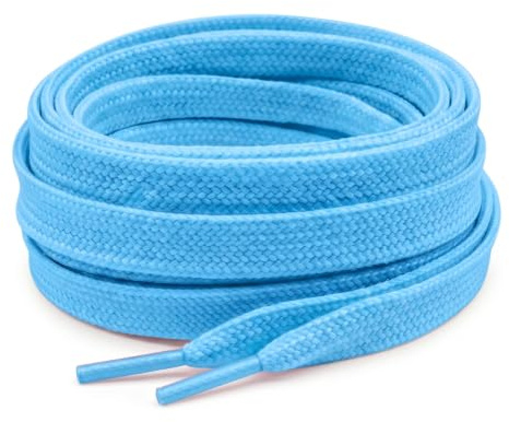 Sky Blue Flat laces 90cm – Replacement Laces for Trainers & Casual Shoes
