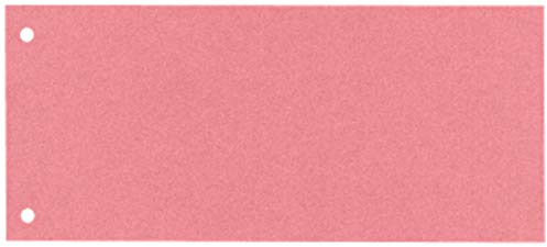 Esselte Trennstreifen aus Karton, 1/3 A4, 100 Stück, Überbreite, Rot, 100% recyceltes Papier, 20995