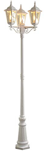 Konstsmide Firenze 7217-250 Standleuchte B: 57,5cm T: 57,5cm H: 220cm / 3x100W / IP43 / lackiertes Aluminium / matt-weiß