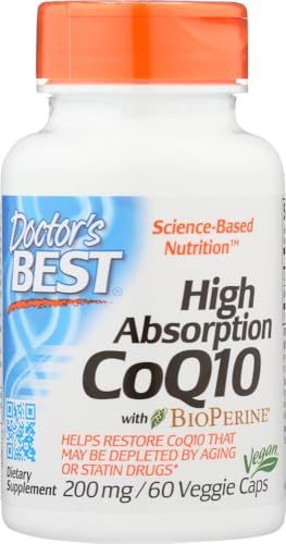 High Absorption CoQ10 with BioPerine, 200mg - 60 vcaps