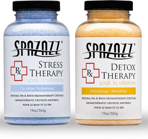 Spazazz Aromatherapy Spa and Bath Crystals 2Pk - Detox/Stress Therapy