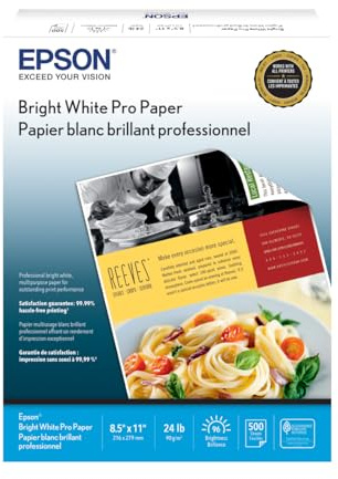 Epson Bright White Pro Paper - S041586-4, 8.5 x 11 (500 sheets)