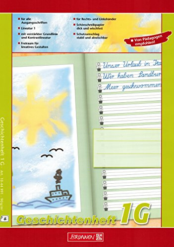Lernheft/GeschichtenheftBrunnen Lin. 1G / A4 hoch