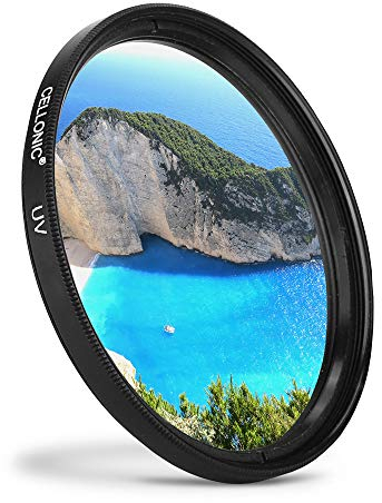 CELLONIC® Filtre UV pour objectifs Photo Canon EF 100 EF-M 18-55 EF-S 55-250 MP-E 65 (Ø 58mm) de 58mm, Filtre Ultraviolet, Protection d'objectif, bloquant Soleil, Parfaitement Transparent