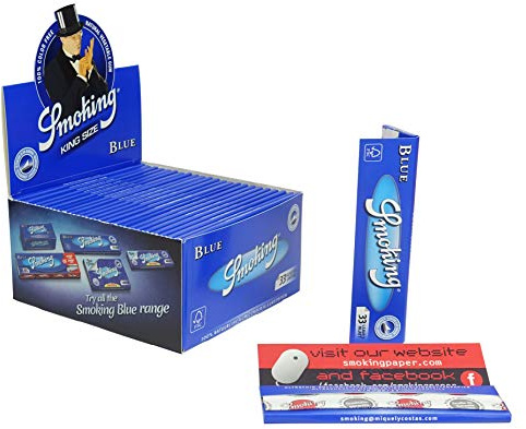 Smoking Blue King Size Display Box of 50 Packs