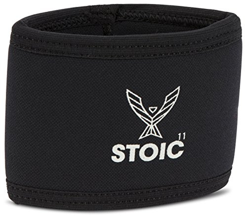 Stoic 7MM Compression Sleeve Cuff (Heavy Neoprene Construction) for arm, Elbow, Lower Leg Compression and Warmth While Weight Lifting, Powerlifting, Bench Pressing (9 Inch, Black)