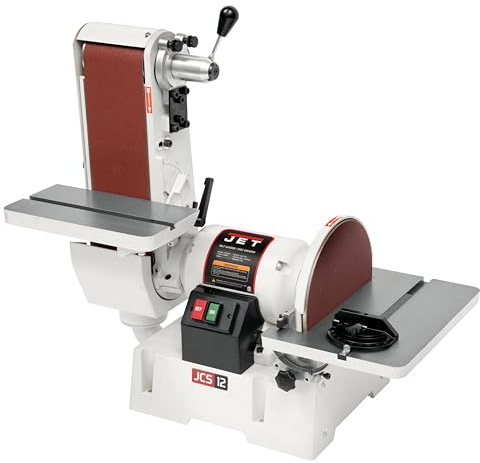 JET Benchtop 6 x 48 Belt & 12 Disc Sander, 1-1/2 HP, 115/230V 1Ph (JSG-6DC)