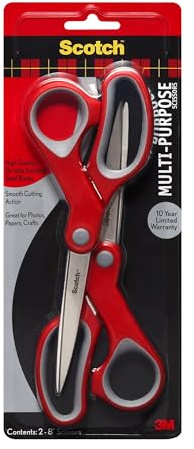 Scotch Lot de 2 ciseaux multi-usages, 20,3 cm (1428-2)