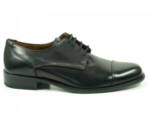 Manz Schuhe Herren Halbschuhe Schnürschuhe Weite G Kay 142090-02, Schuhgröße:41;Farbe:Schwarz