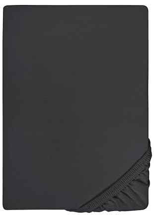 biberna Feinjersey-Spannbetttuch 0077144 Titanium 1x 90x190 cm - 100x200 cm