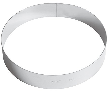 Paderno Anello Pasticceria per Mousse, Acciaio Inox, 24 cm