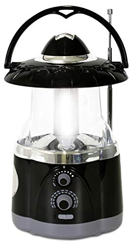 Northpoint 190507 12-Led Lantern With 4-Led Flashlight & Am/Fm Radio (Black)