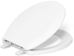 KOHLER K-4662-0 Lustra with Quick-Release Hinges Toilet Seat, White, Round