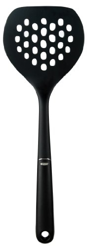 OXO Good Grips – Spatule ronde en nylon - Spatule de cuisine ronde en nylon - Nylon, Noir