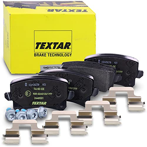 TEXTAR Juego de pastillas de freno Trasero no preparado para indicador de desgaste con accesorios 2448301 Juego de pastillas de freno