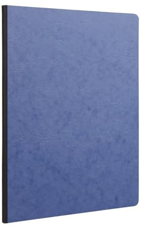 Clairefontaine 791424C häfte A4, linne, åldersväska, rutig, 96 ark, blå