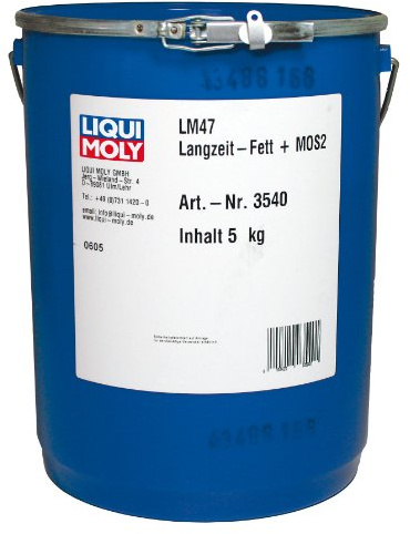 LIQUI MOLY 3540 47 långtidsfett och MOS2, 5 kg