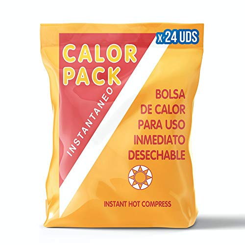 PRACTICOSA 24 Confezione Cerotti Riscaldanti Schiena istantanei Monouso Sollievo Terapeutico per mal Schiena, Calore costante, Comfort con Cerotto Antinfiammatorio e Warmers Chaufferettes